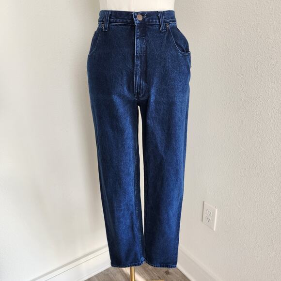 Vintage Northern Reflections Dark Wash High Waisted Mom Jeans Taper Leg Jeans 8 - Picture 1 of 8